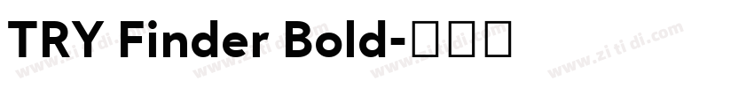 TRY Finder Bold字体转换